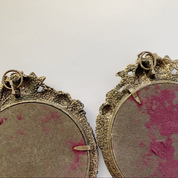 Vintage miniature portraits set of two 4” - Picture 6 of 8